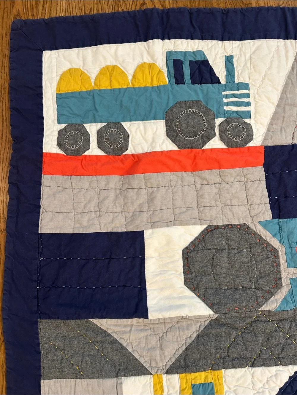 Pottery Barn Kids Jax Construction Quilt, Toddler/Crib